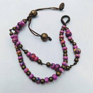 Tierra purple bracelet